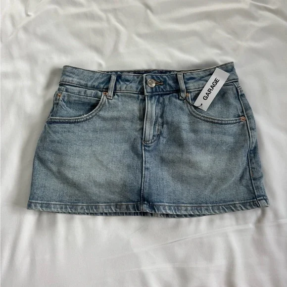 Garage denim mini skirt / skort - Picture 1 of 3